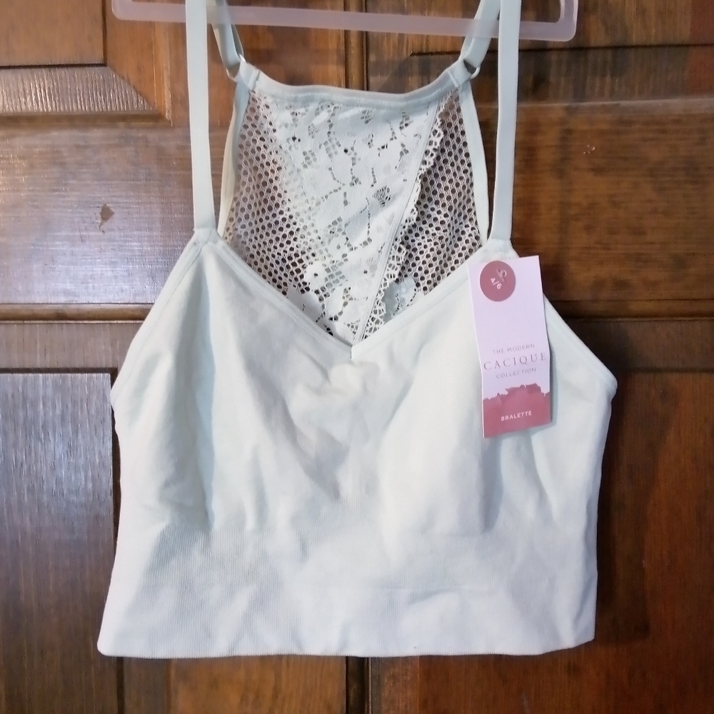 NWT Mint Green Bralette Cacique size XS/S